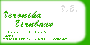 veronika birnbaum business card